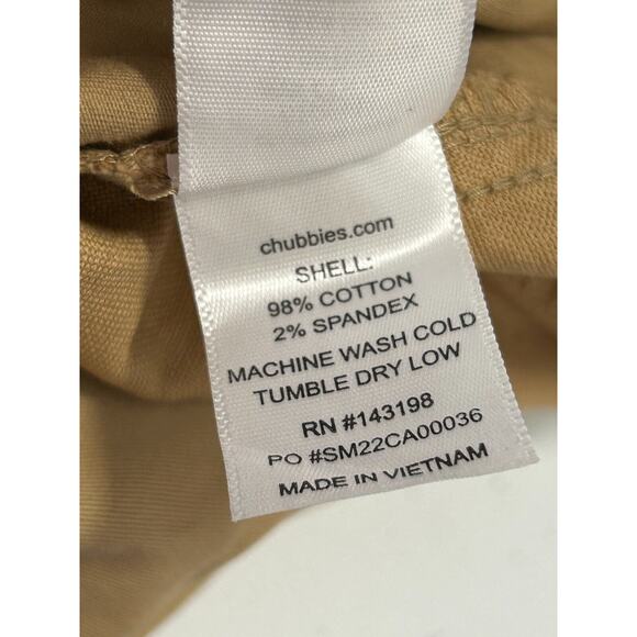 Chubbies The Travertines 7 inch Shorts Mens 2XL Khaki Original Regular Fit NWT - Picture 7 of 7